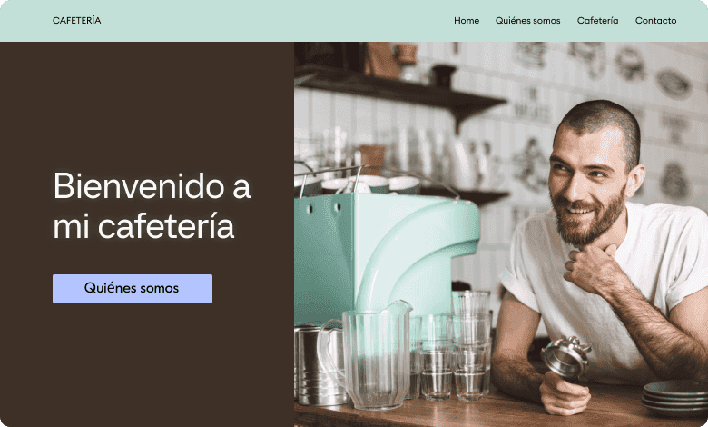 Tres ejemplos diferentes de sitios web para empresas, tiendas en línea y portafolios, con breves descripciones a continuación.