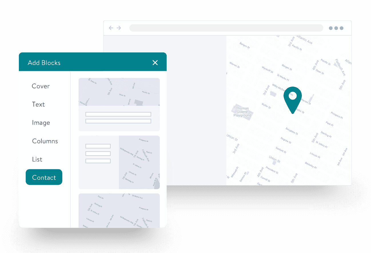 A screenshot showing how to add Google Maps directions to your website