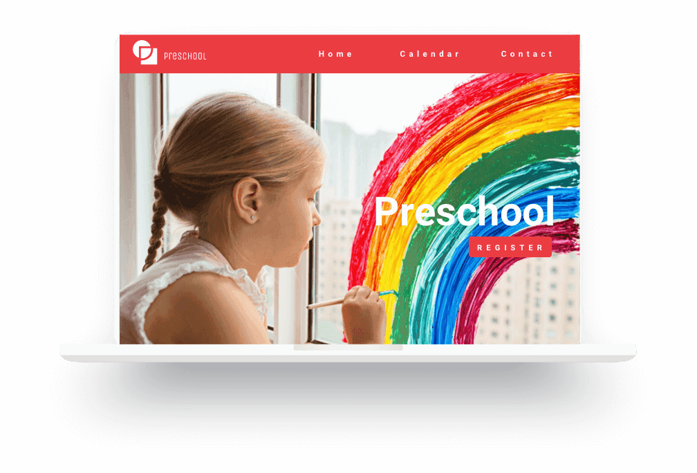 Beispiel für eine  Kindergarten-Website, die mit Jimdo erstellt wurde