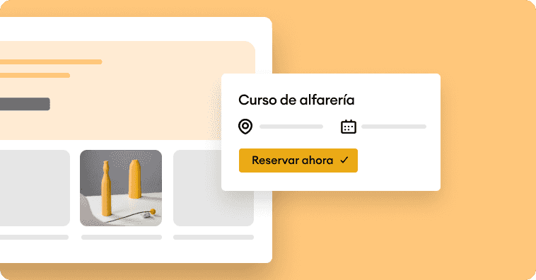 Seis coloridos mosaicos con iconos y textos breves que destacan las principales ventajas de los sitios web de Jimdo, entre ellas la creación de confianza, el fortalecimiento de las marcas y la atracción de nuevos clientes.